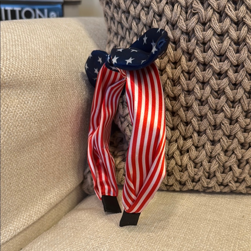 Patriotic Stars and Stripes Kids Headband - Picture 3 of 3